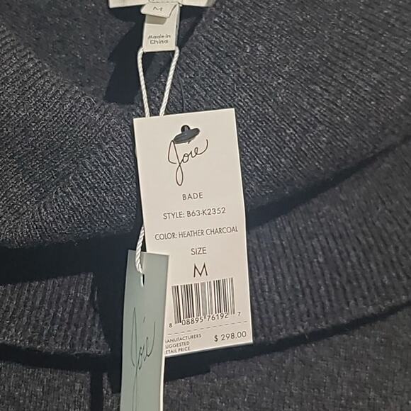 Joie Gray Bade Off The Shoulder Sweater Size Medium NWT - Picture 3 of 5